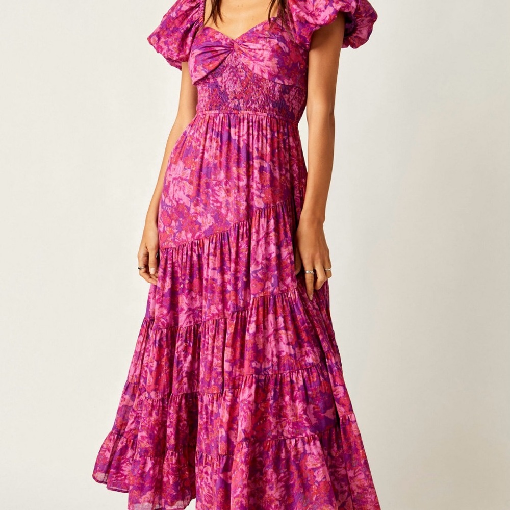 Free People Sundrenched Floral Maxi Dress Size Small